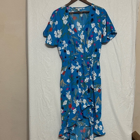 J. Crew Factory Dresses & Skirts - J. Crew Factory Blue Floral High Low Dress